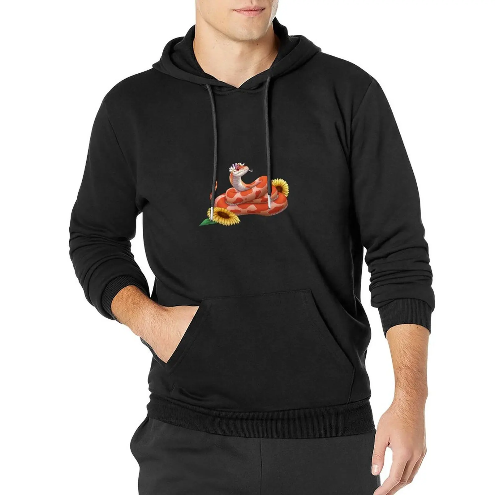 

Albino Corn Snake Pullover Hoodie men's winter sweater big size hoodie