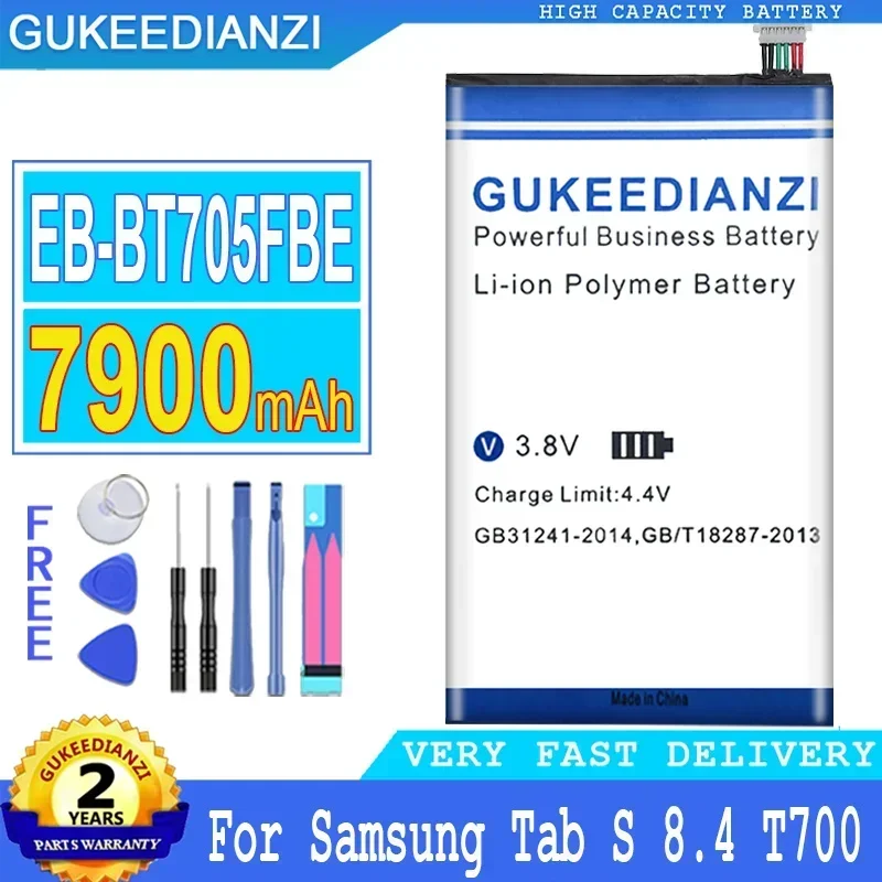 

7900mAh Rechargeable Portable Battery For Samsung GALAXY Tab S 8.4 SM-T700 T701 T705 Mobile Phone Batteries