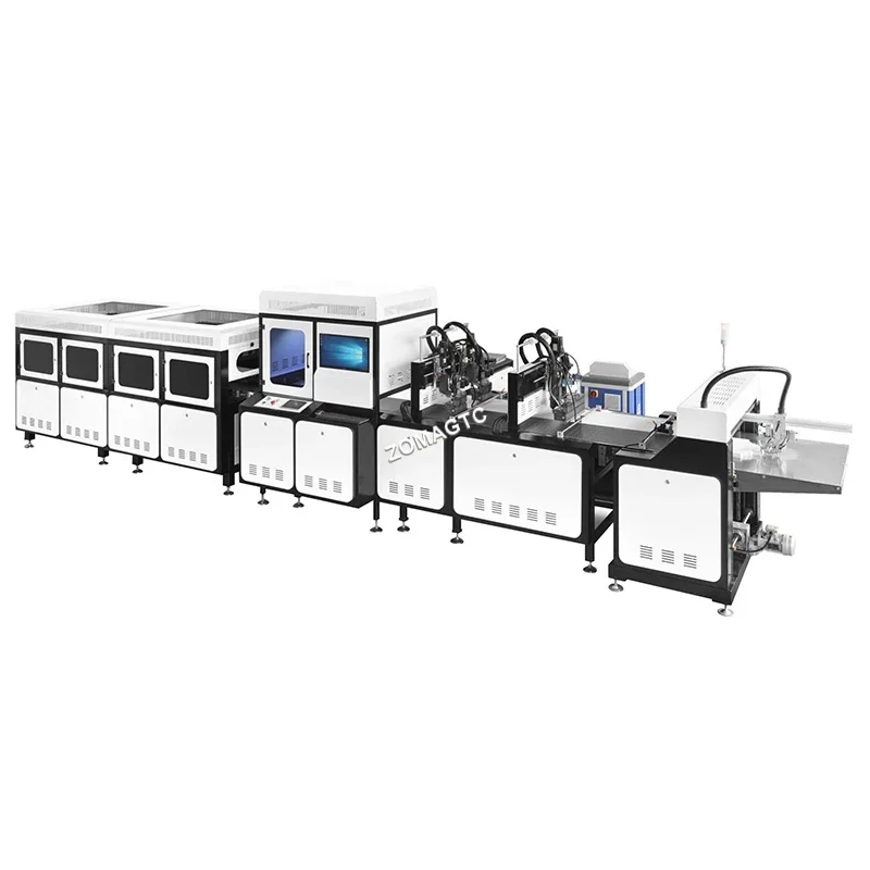 Fully Automatic ZM-ES800 Case Packer Carton Packing Production Line  High Quality Napkin Box Making Machine