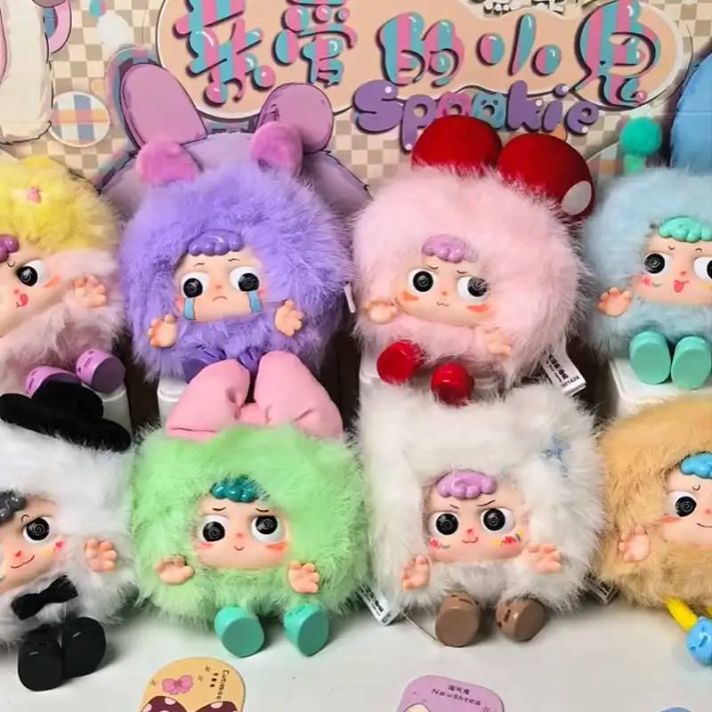 

Baby Three Heyme Spookie Series Blind Box Toys Ornament Eyes Can Rotate Design Doll Backpack Pendant Mystery Box Surprise Gifts
