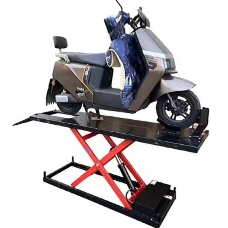 

Складной ножничный подъемник для мотоцикла, гидравлический подъемный стол, удобный инструмент для обслуживания гаража ​