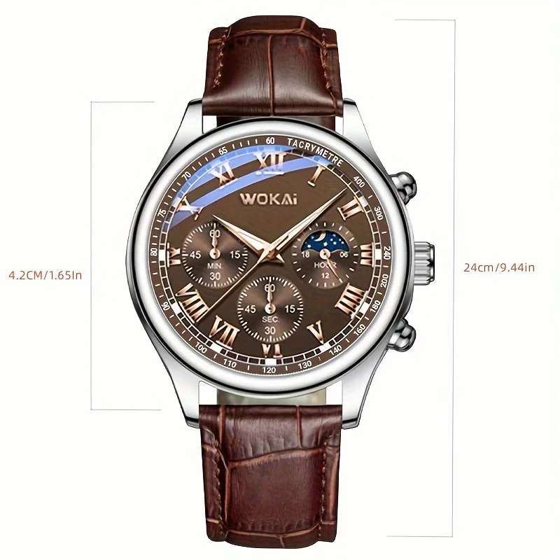 Simple Fashion Men\'s Pu Leather Strap Quartz Wristwatch Leisure Watches Masculino Relogio Male Clock Out-door Reloj Hombre