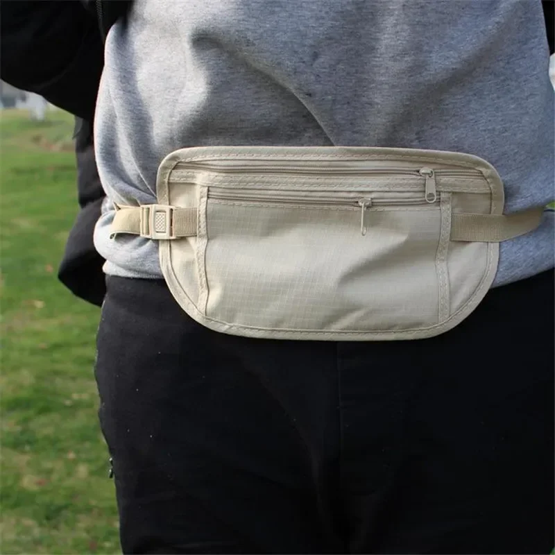 

New 1PC Invisible Travel Waist Packs Waist Pouch for Passport Money Belt Bag Hidden Security Wallet Casual Bag for Men Women