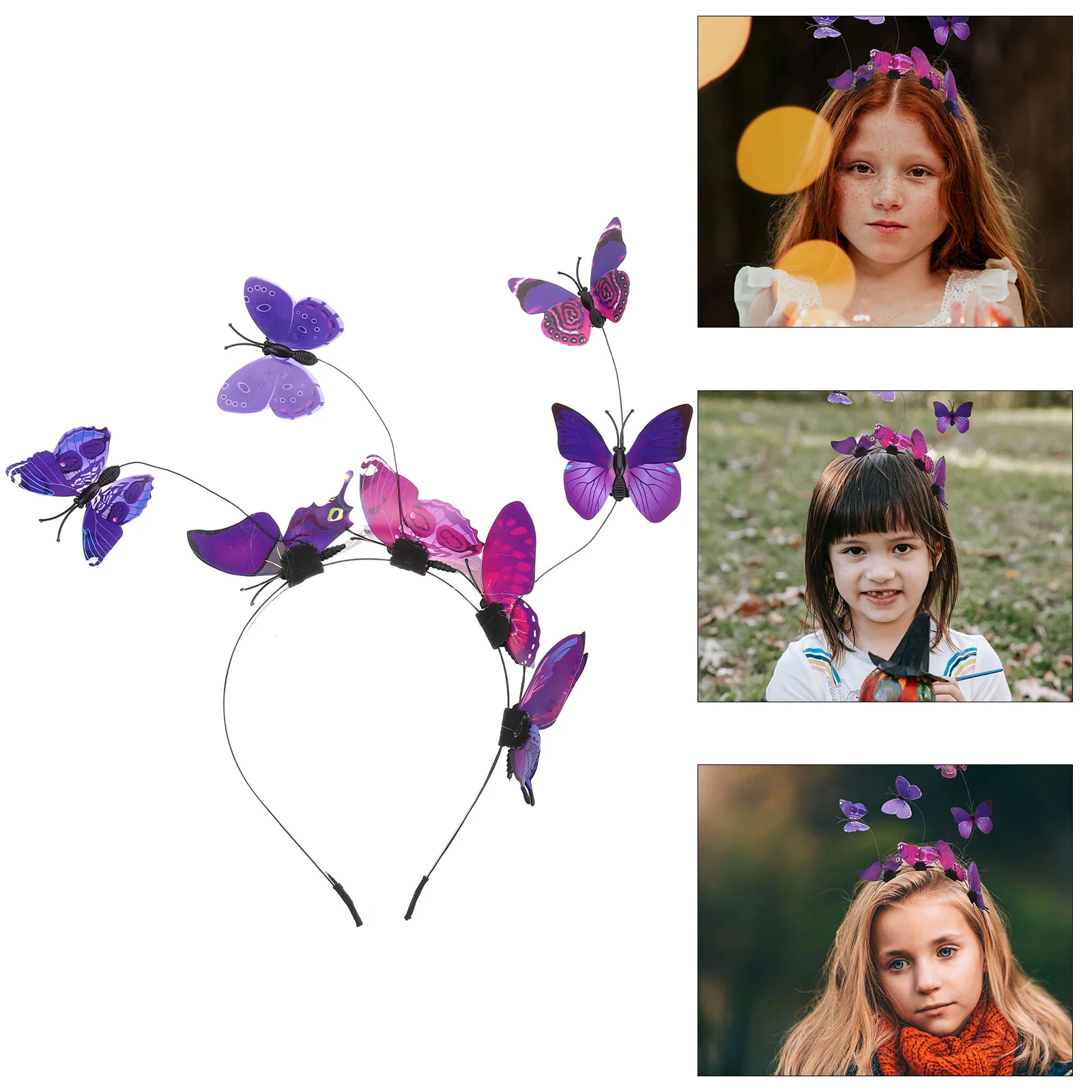 

Butterfly Headband Hair Accessory Fascinators for Women Headbands Tea Party Headpieces Bohemian Decor