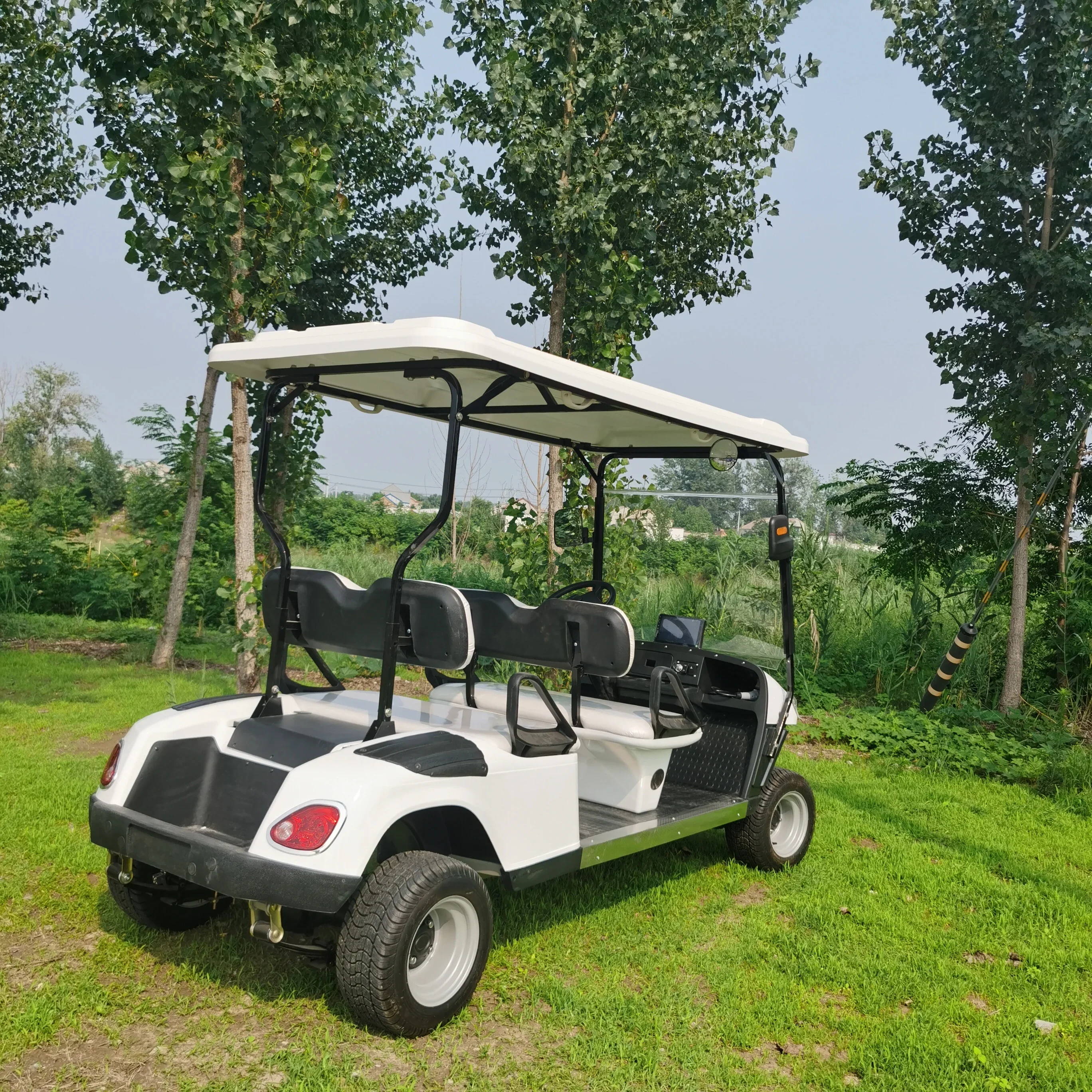 Carro de golf eléctrico de 4 ruedas, precio de carritos de golf elegantes más vendidos, 2024