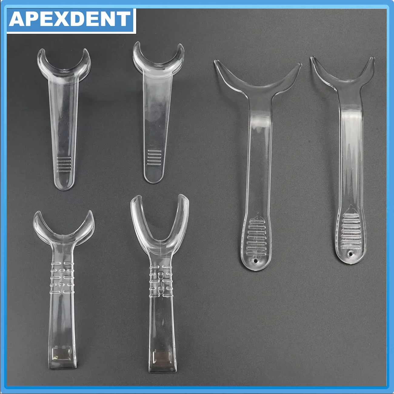Apri-bocca a T trasparente, divaricatore labiale e guancia, autoclavabile, strumento ortodontico, materiale per odontoiatria