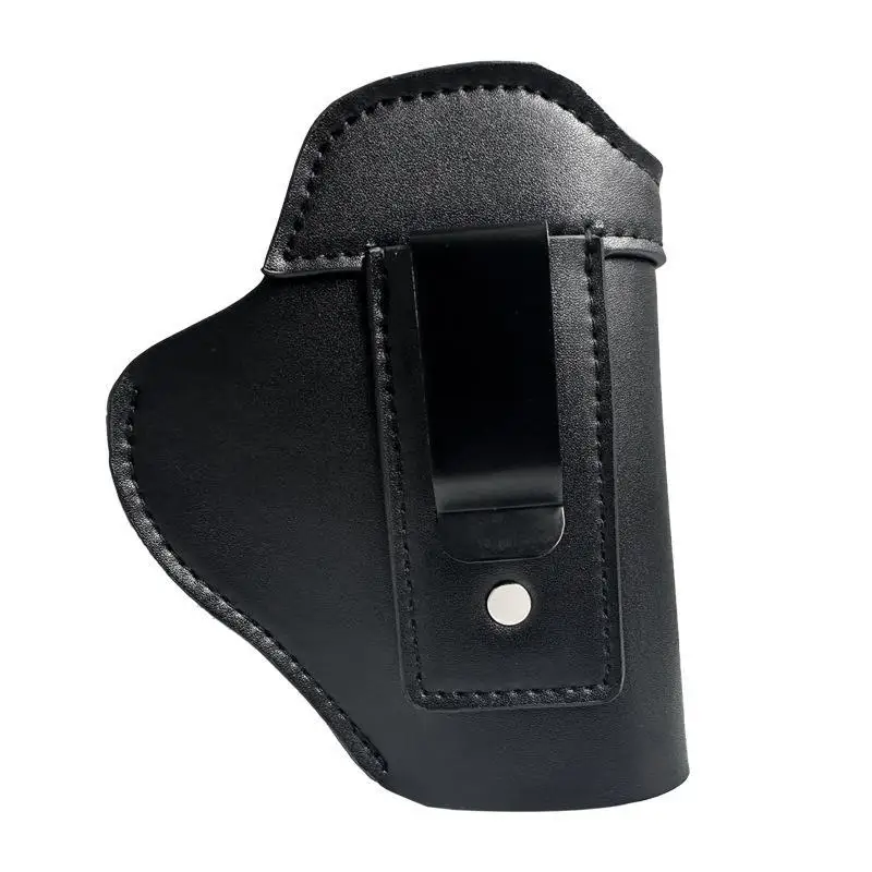 Close-fitting Tactical PU Leather Gun Pouch Concealed Carry  for G17 G19 G23 M92 Personal Defense Accessories