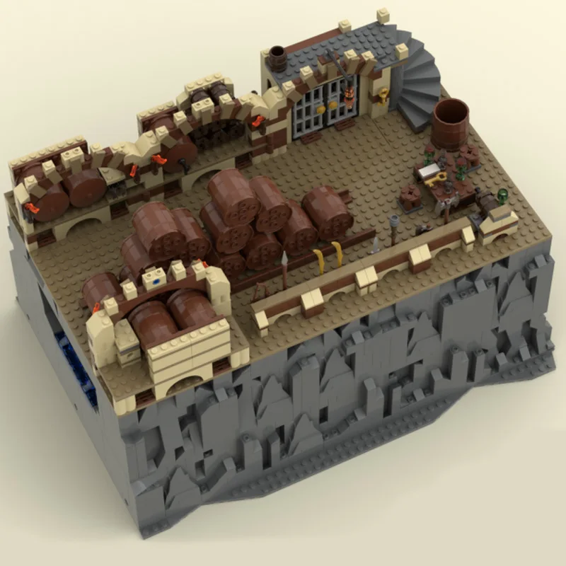 1897 PCS City Engineering The Barrel Escape Part 1 MOC Aanpasbare modulaire bouwsteen Creatief ontwerp DIY Festival Speelgoedcadeau