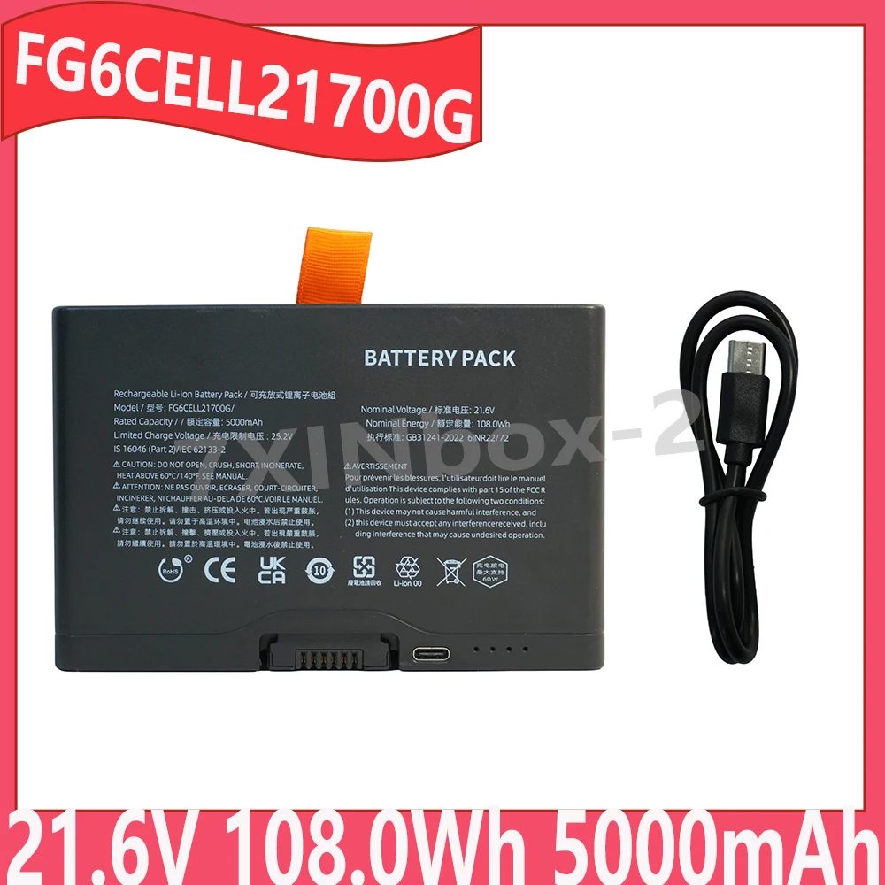 

Replacement Battery 21.6V 108.0Wh 5000mAh For JBL PartyBox 520 FG6CELL21700G Portable Bluetooth Speaker with Type-C Port