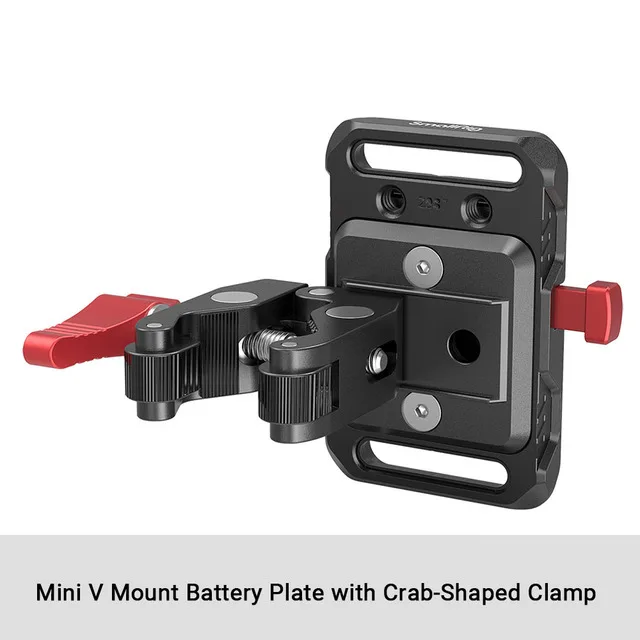 SmallRig Mini V Mount Battery Plate V-Lock Mount Battery Plate z zaciskiem w kształcie kraba do uniwersalnych akcesoriów do aparatu 2989 — zdjęcie produktu 6