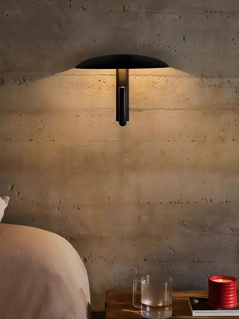 Modern Designer Mushroom Umbrella Wall Lamp French Hotel Bedside Living Room Hallway  LED Wall Lamp  Konoda Reading Light