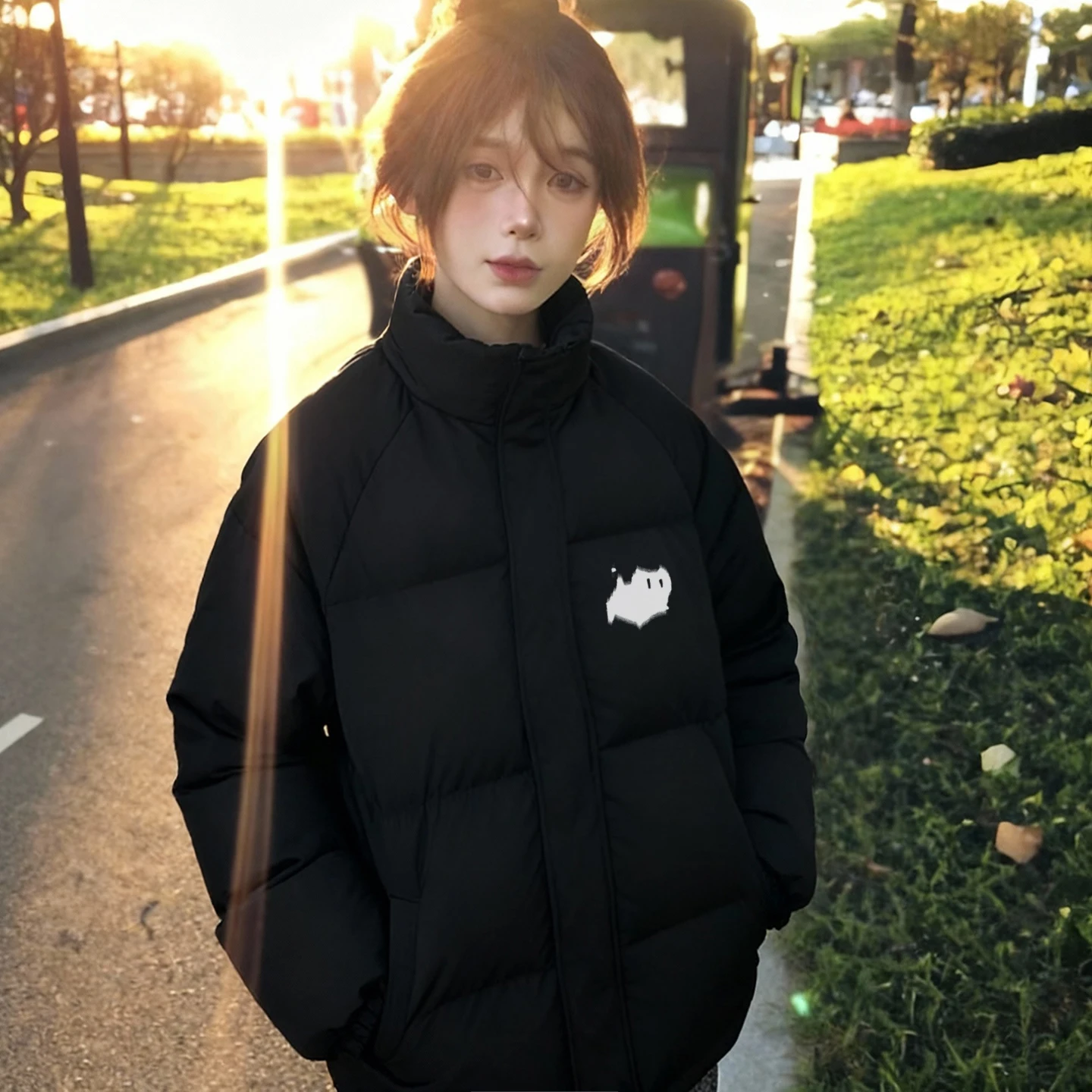 

Parka De Plumas Mujer Womens College Campus Essential Teenage Girls Favorite Student Style Cool Look City Streets Daily Neutral