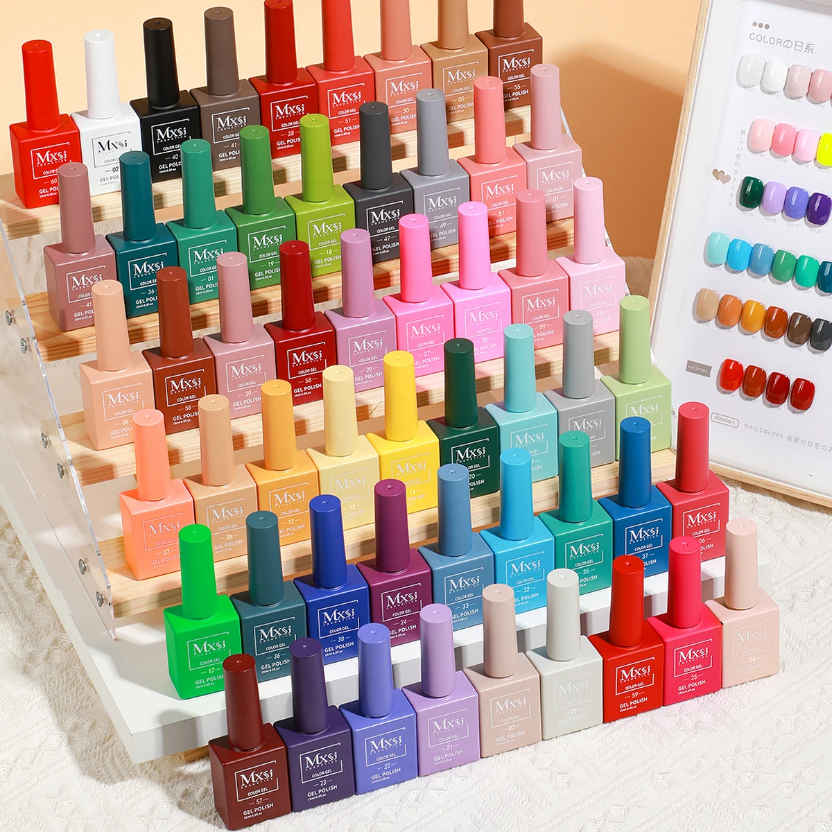 Mxsi 60 Kleuren Gel Nagellak Set 15 ml Glitter Losweken UV Semi Permanente Vernis Art Salon Zeer Goede nagel Accessoires Gel Kit