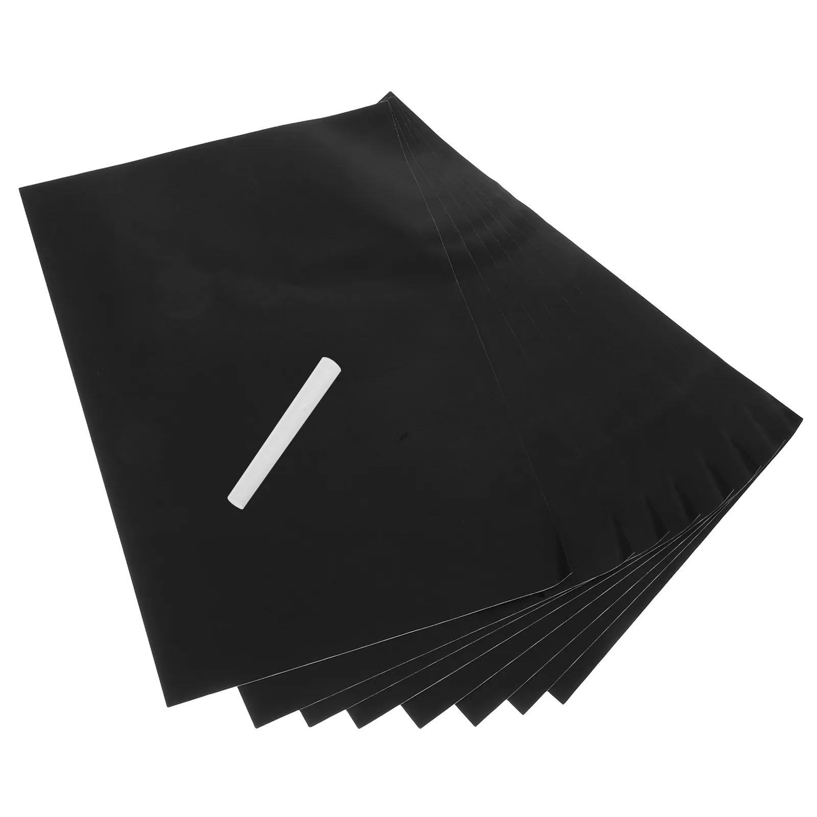 8Pcs Black Chalkboard Stickers Removable Matte PVC Labels for Jars Canisters Notice Boards 30x20cm Removable Chalkboard