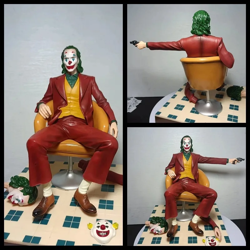 JOKER Red Cloak, Joaquin Clown, Urban Clown, Dual Form Classic Chair, Sitting Position, Boxed Handmade