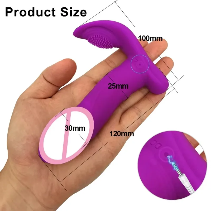يمكن ارتداؤها G Spot Vibrator Mimic Finger Clitoris Stimulator، هزاز اللباس الداخلي الهادئ مع جهاز تحكم عن بعد لاسلكي، للنساء ألعاب الجنس المثيرة #6