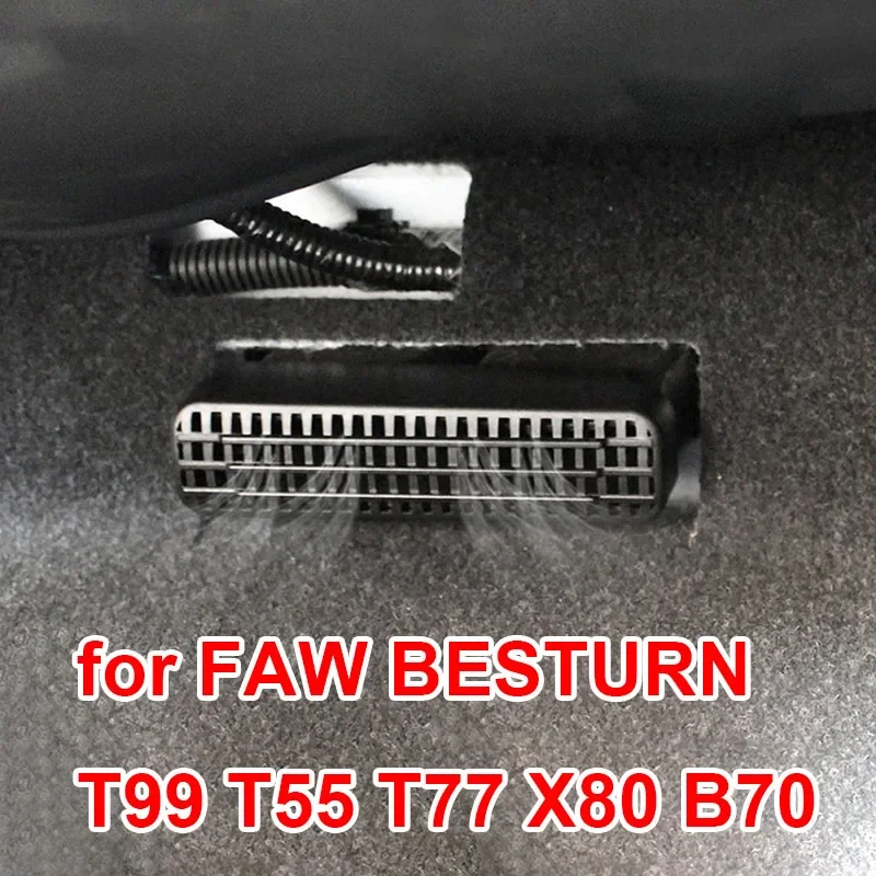 2pcs For FAW BESTURN T99 T55 T77 X80 B70 Anti Blocking Cover For Rear Air Conditioning Outlet Under Seat Protective Cover