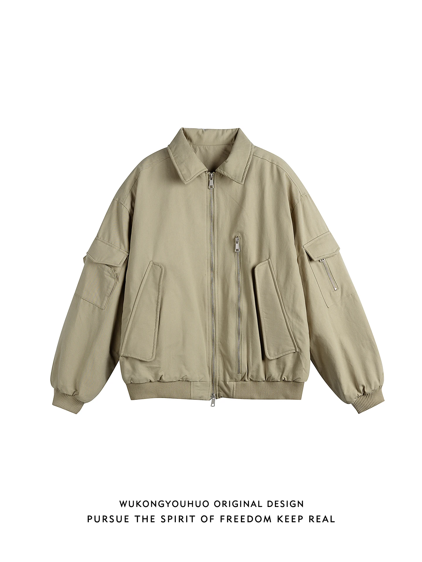 

Теплая куртка-парка с подкладкой из хлопка для мужчин, модная зимняя верхняя одежда, универсальная молодежная повседневная куртка на молнии...