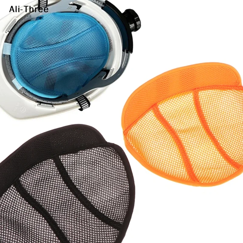 1Pcs Safety Cap Cooling Pad Sweat-absorbing Ventilation Head Protection Adult Helmet Insert Liner Breathable Mesh Sweat Band