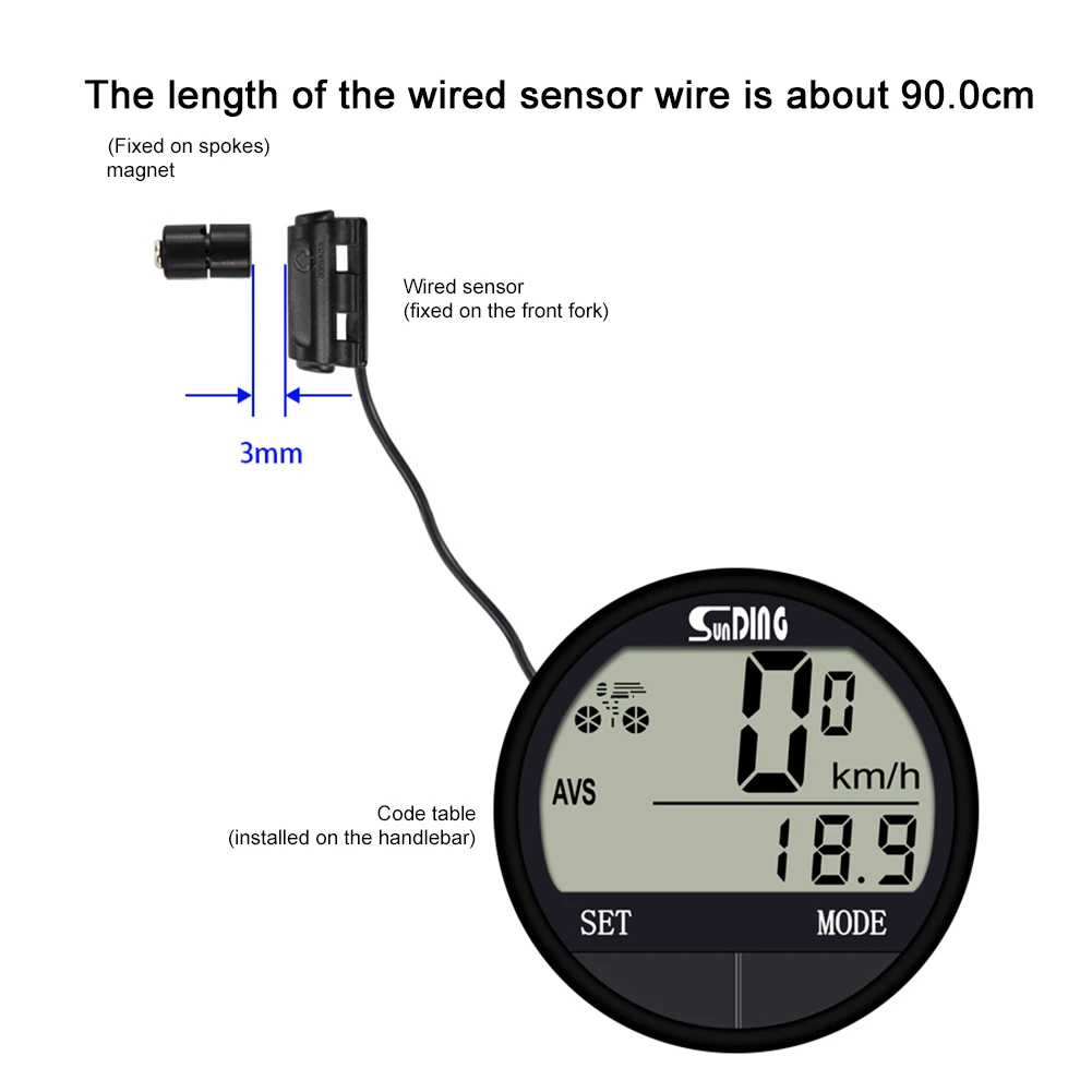 

Bicycle Speedometer Bike Computer Multi-Functional Cycling Computer for Road Bike MTB for Men Women Teens Bikers Outdoor Cycling