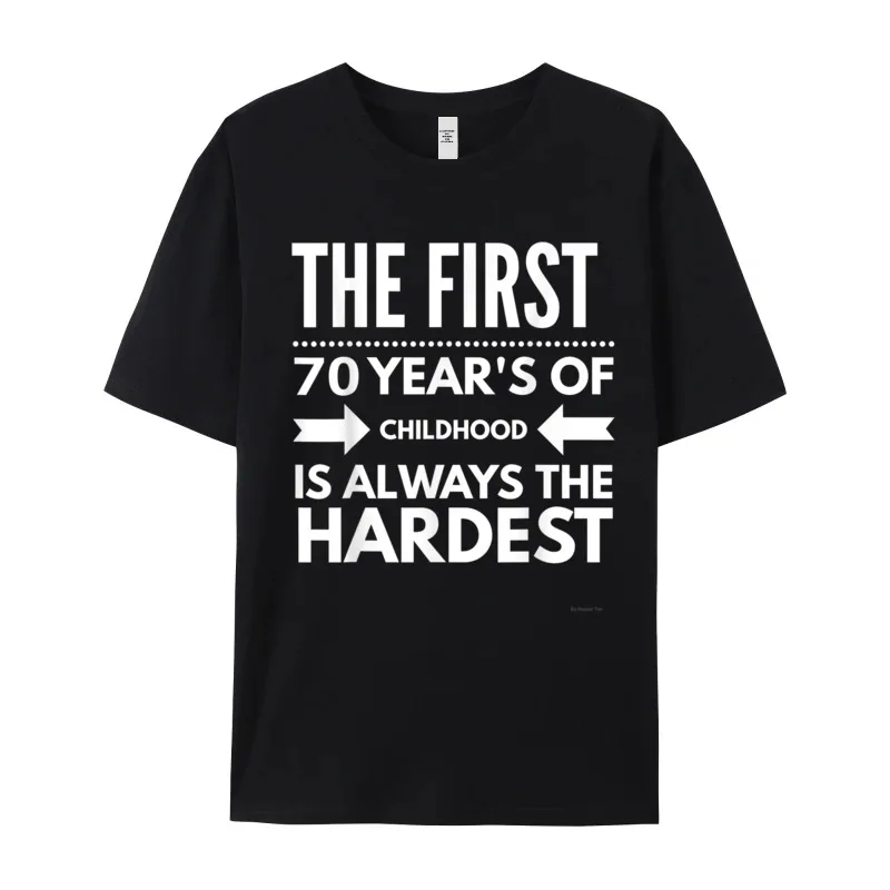 Funny 70 Year Old Birthday 100% Cotton women's Short Sleeve Tees Lose Lovers Day Tshirts Discount Round Collar Tops Shirts