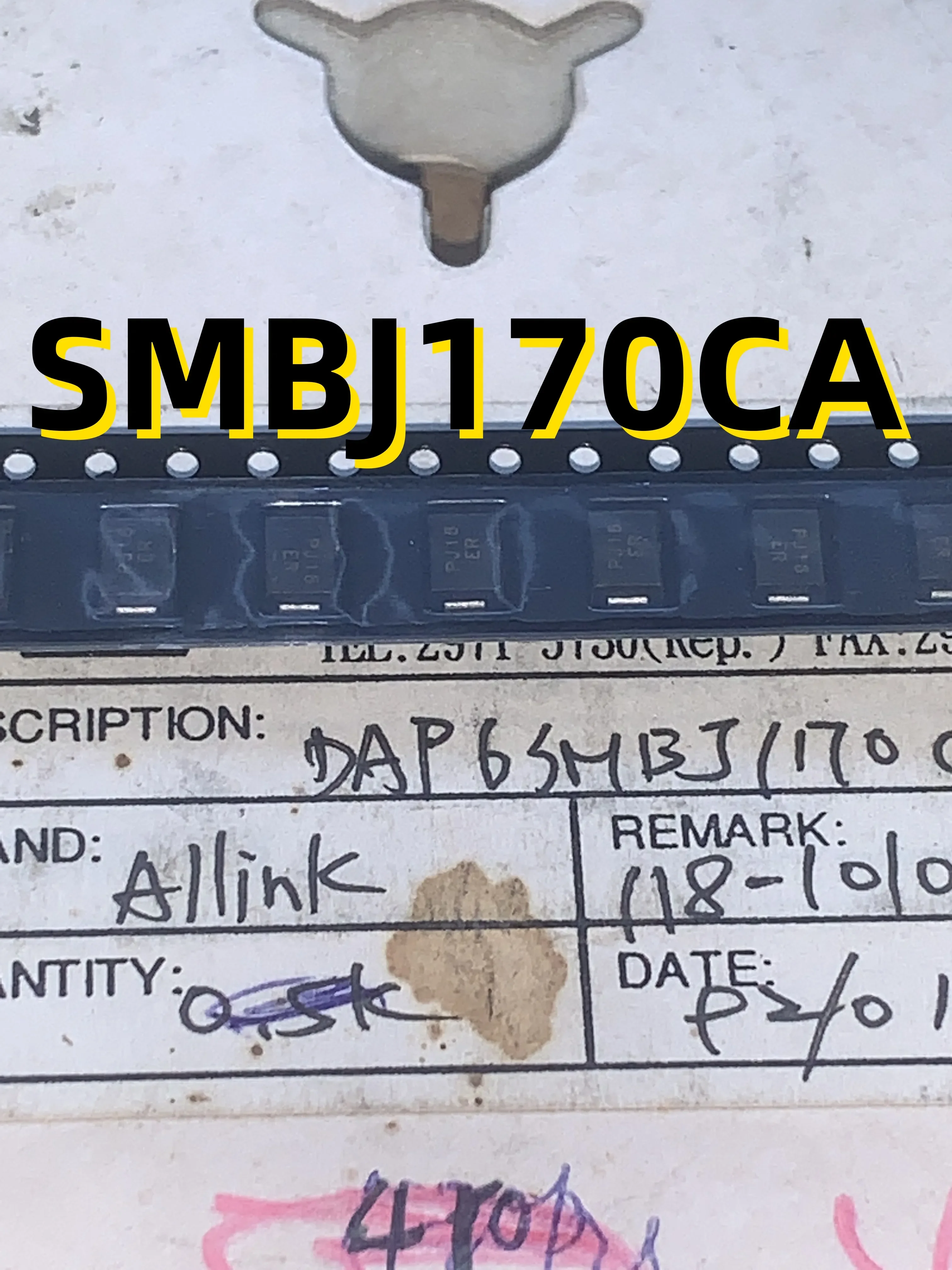 

Совершенно новый оригинальный комплект из 10 шт. SMBJ170CA