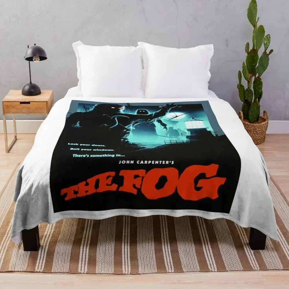 

When The Fog Rolls In... The Terror Begins! Throw Blanket Moving Flannel Fabric Blankets