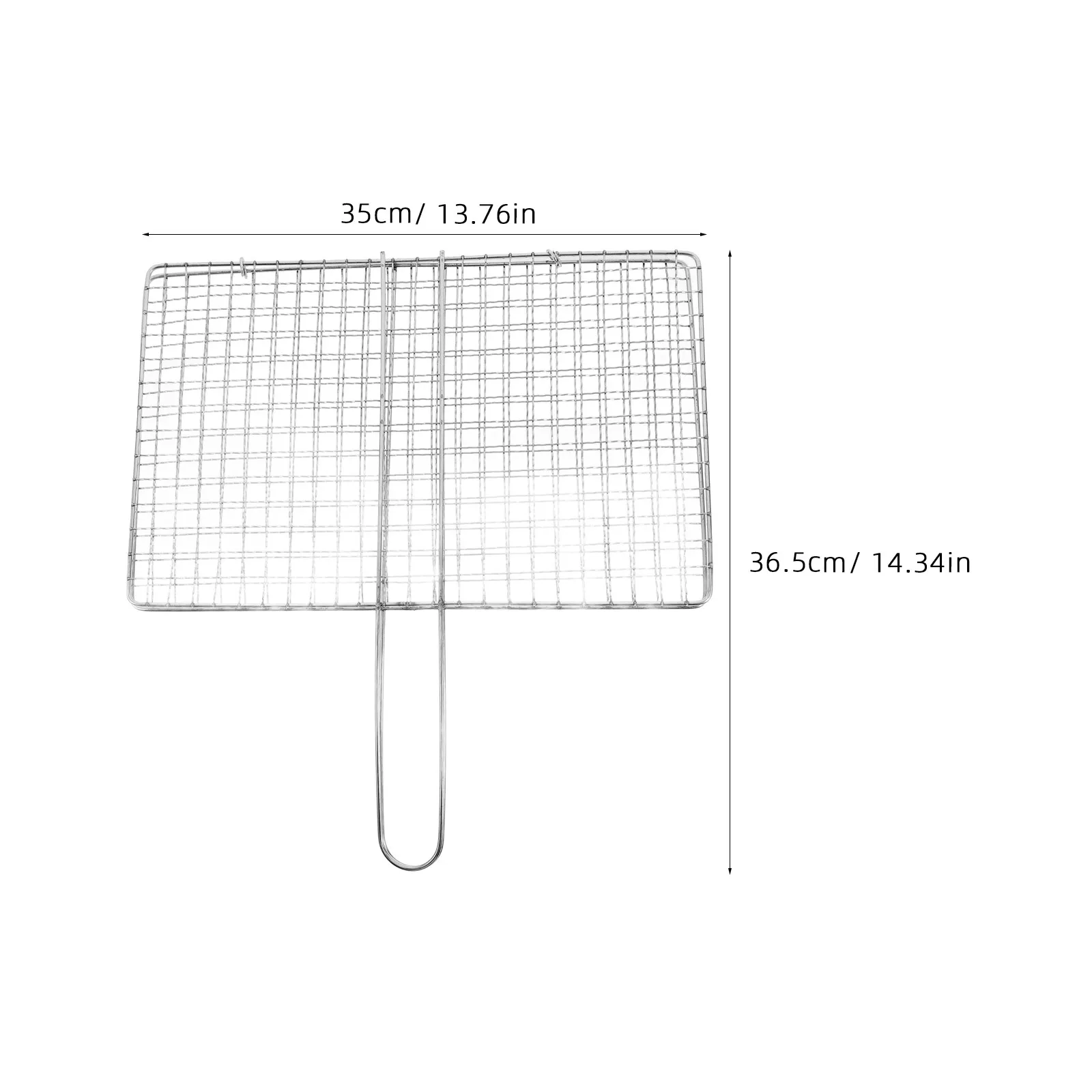 Heavy Duty Stainless Steel Grill Basket for Fish Grilling Vegetables Meat Outdoor Bbq Accessories Rolling Design Secure Clamping