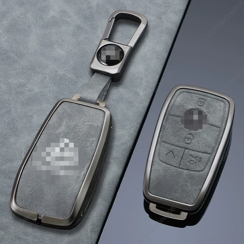 Applicable To Mercedes-Benz Maybach S-Class S480 580 680 Car Key Case C260l GLC Forged Metal Key Case Male