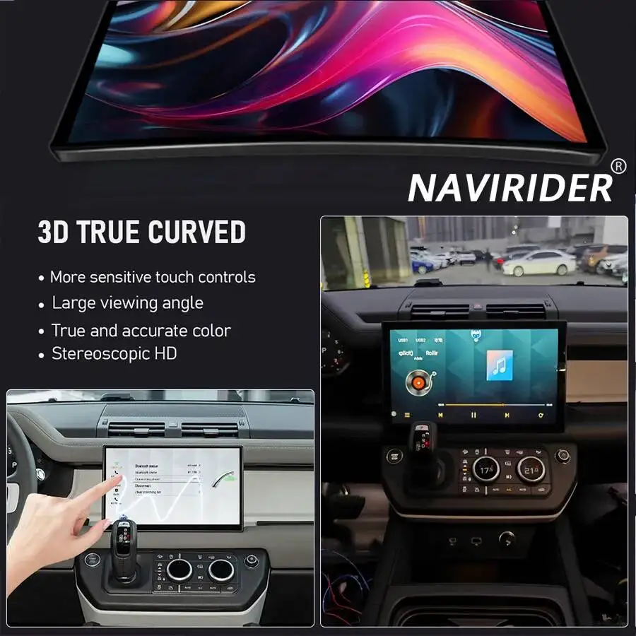 11.4-inch True Curved Screen Android Autoradio For Land Rover Defender 2020-2025 GPS Navi Carplay Head Unit Retain OEM systems