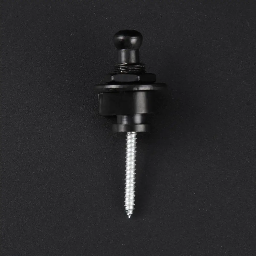 2pcs Bass Strap Buckle Stud Electroplated Alloy Folk Guitar Slings Buckles Non-slip Replacement  Musical Instrument Parts - view 2