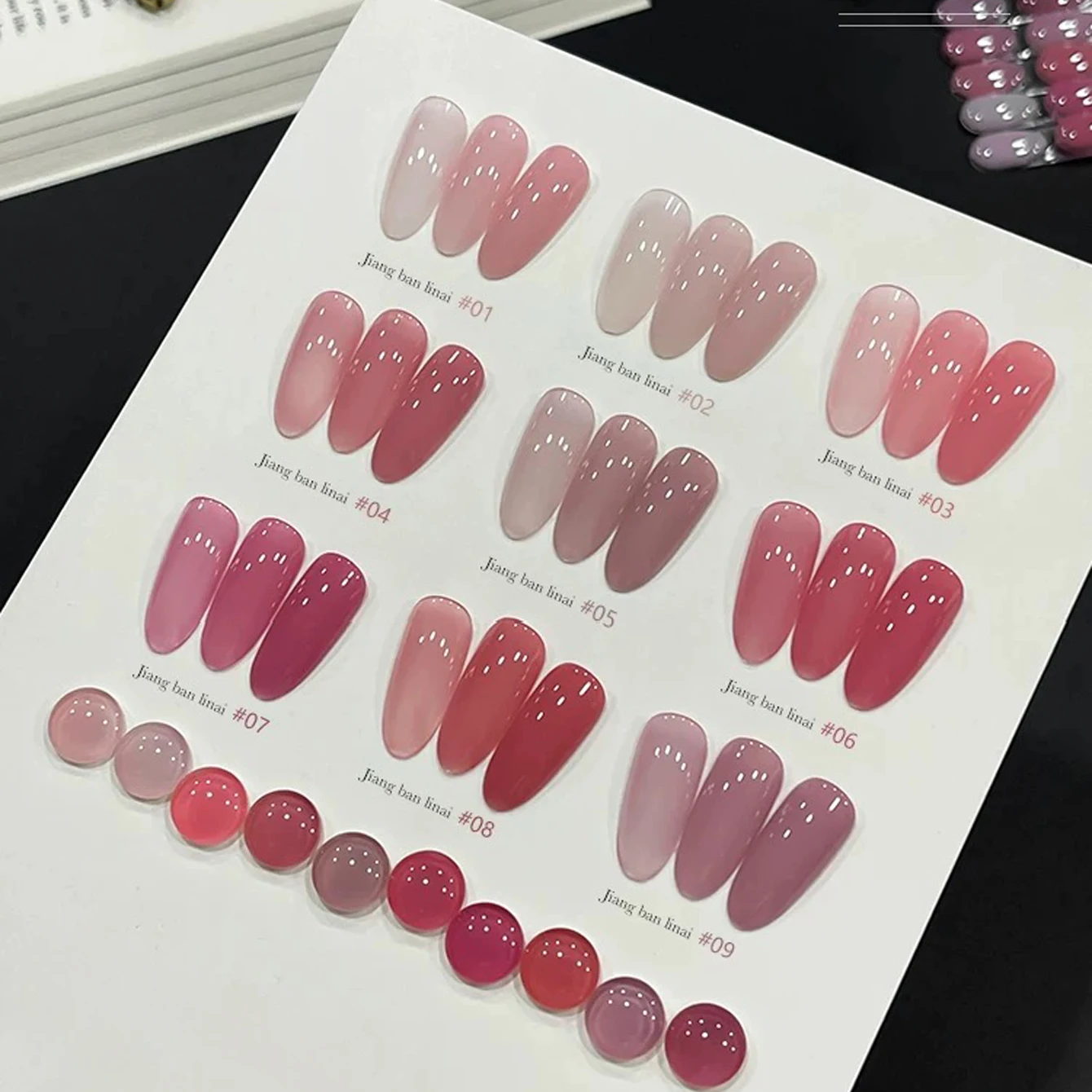 WS Pink Professional Gel Nail Polish, Lasting and Lustrous Makeup Effect, Salon and Home Use, Salon Nail Polish, Bright Colors