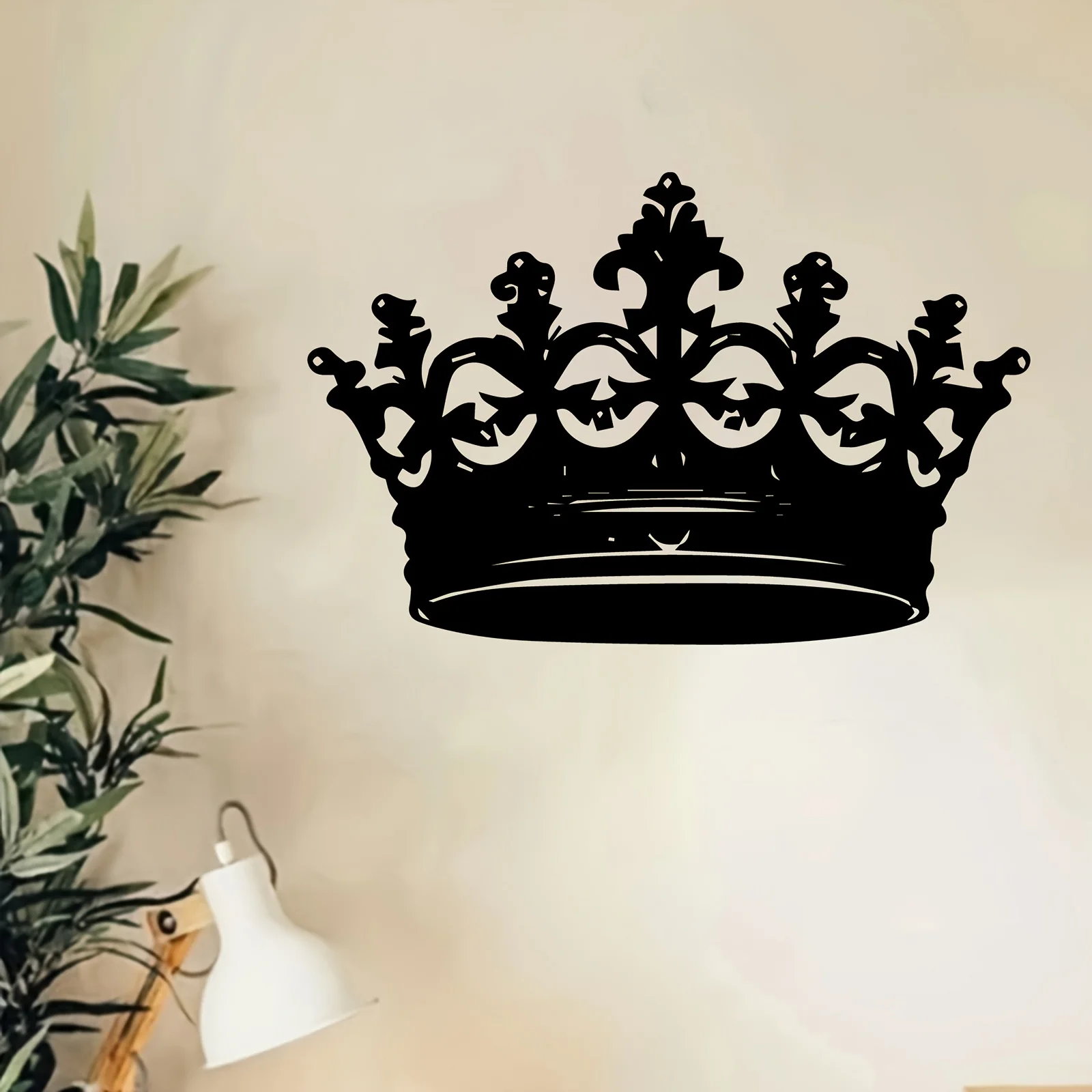 CIFBUY Crown Metal Wall Art Waterproof Durable Iron Craft Decor For Entryway Bedroom Garden Home Interior Gift
