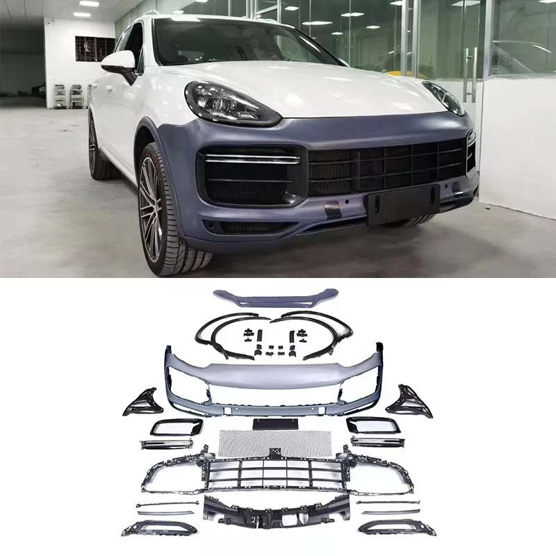 

Classic Car Restomod Body Kits2015-2017 958 Car Modification Upgrade Turbo Front Bumper Daytime Running Lights Body Kit For Caye