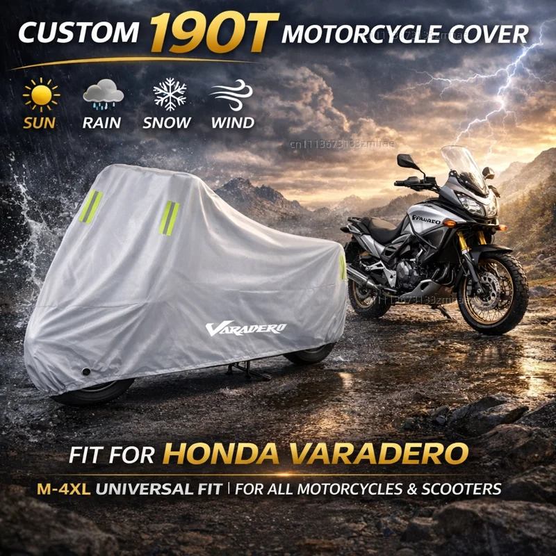 For Honda Varadero XL1000 XL 1000 125 V XL1000V XL125V XL125 Outdoor Motorcycle Cover Waterproof Rain Dust Sun Cover