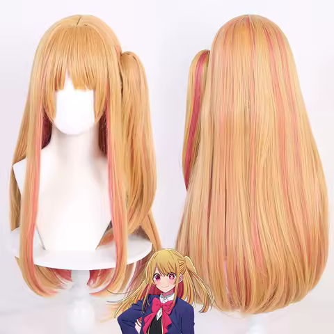 Oshi No Ko Hoshino Rubi Cosplay Wig Long Straight Women Wig Anime Wigs Heat Resistant Synthetic Wigs