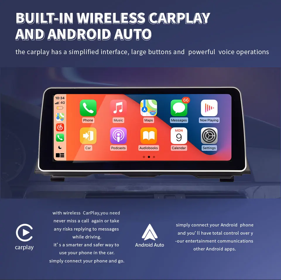 

12.3" Android 12 Car Multimedia Player 5 Series F10 F11 F18 4G SIM Wifi Carplay Android Auto Radio GPS 2Din Headunit