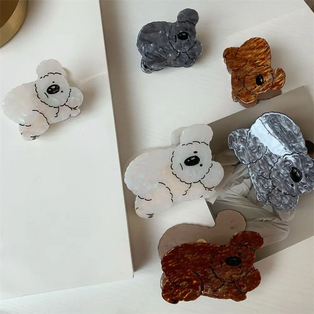 Female Catoon Bathing Girl Animal Acetic Acid Women Hair Clips Hair Accessories Koala Hair Claw Korean Style Crab Clips image 3
