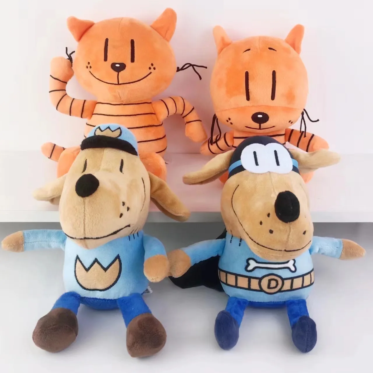 New Dog Man Plush Toy Anime Petey Cat Puppy Stuffed Animal Cartoon Plushies Figures Pillow Birthday Gift