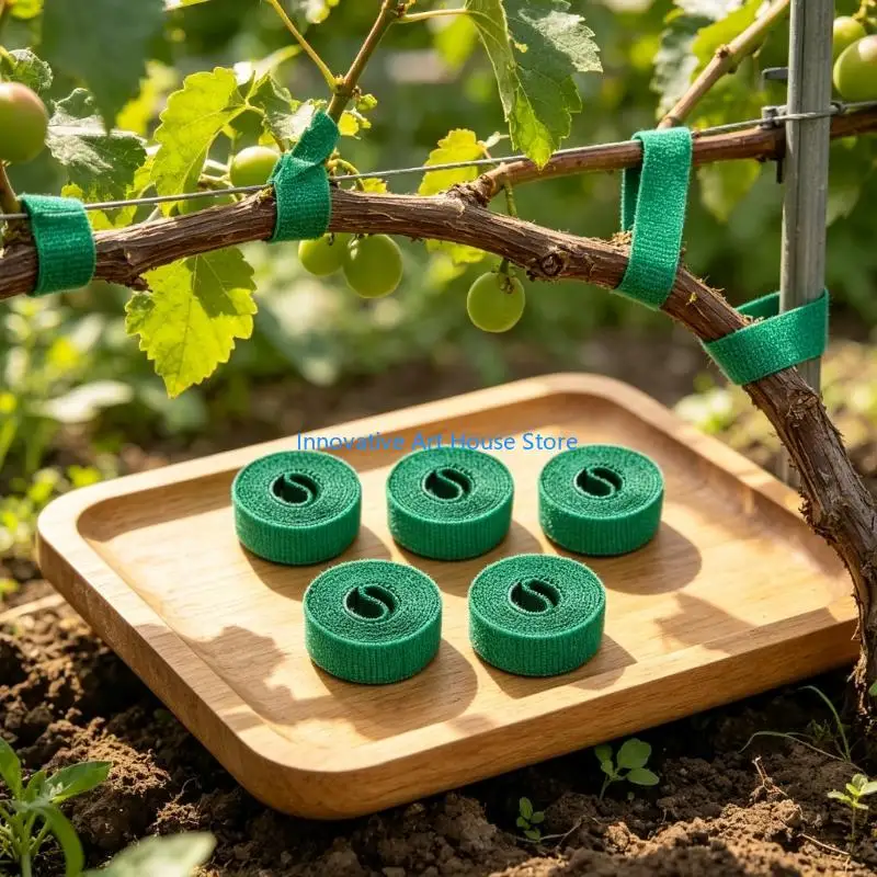 E1PC Fruit Tree Branch Support Set with Metal Y Forks and Plant Ties
