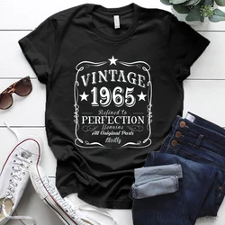 Vintage 1965 Shirt T Shirt Women 60th Birthday Gift T-shirt Limited 1965 Tshirt Womens Clothing Birthday Gift for Him and Her