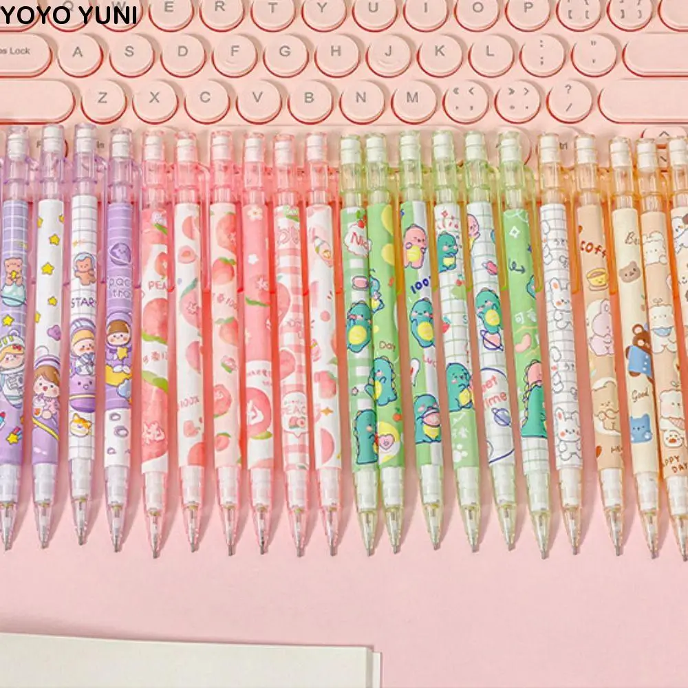 

Стержень для карандашей 0,5 мм, механический карандаш, персиковый астронавт, автоматические карандаши, милый мультяшный пресс-ручка, школьные принадлежности