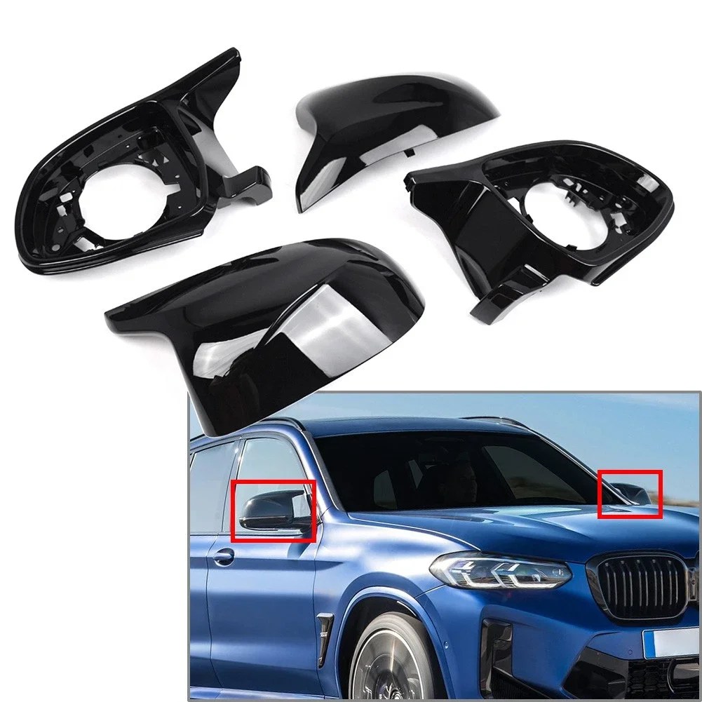 

Подходит для BMW X3 G01 X4 G02 X5 G05 X6 G06 X7 G07 F97 F98 51168097351 51168071003 51168097352 4 шт. Комплект накладок на зеркало двери