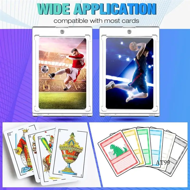 

TA-100 Pt Magnetic Card Holders For Trading Cards, Magnetic Card Holders For Thick Baseball Football Hockey Cards