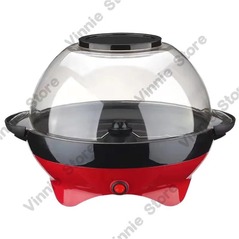 Máquina de Pipoca Elétrica Profissional 800W para Uso Doméstico, Mini Máquina Automática de Pipoca com Ar Quente para Uso Interno e Externo, Pipoqueira de Plástico