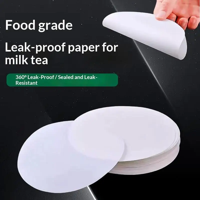 ~Disposable Leakproof Food Grade Coffee Milk Tea Beverage Pad Sealing Takeaway Packaging Paper For Carry Out Drives Through