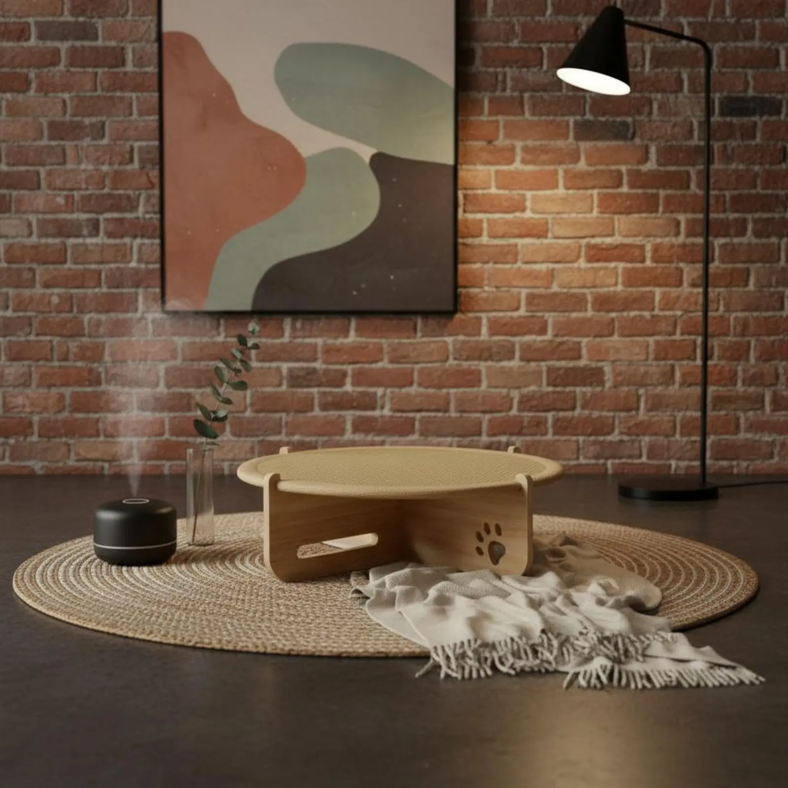 Feline Scratcher Bed Two-in-Single Use Feline Hammock Bed Small Dog Sleeping Mat Breathable Cooling for Cats, Summer