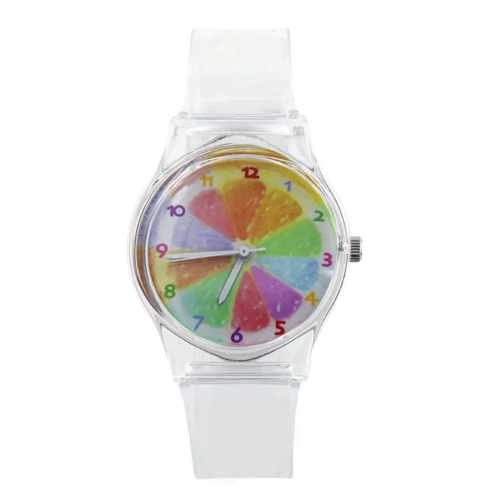 Montre à quartz en PVC transparent pour femme, horloge en cristal de dessin animé, montres simples pour femme, loisirs sportifs, adolescente, nouveauté