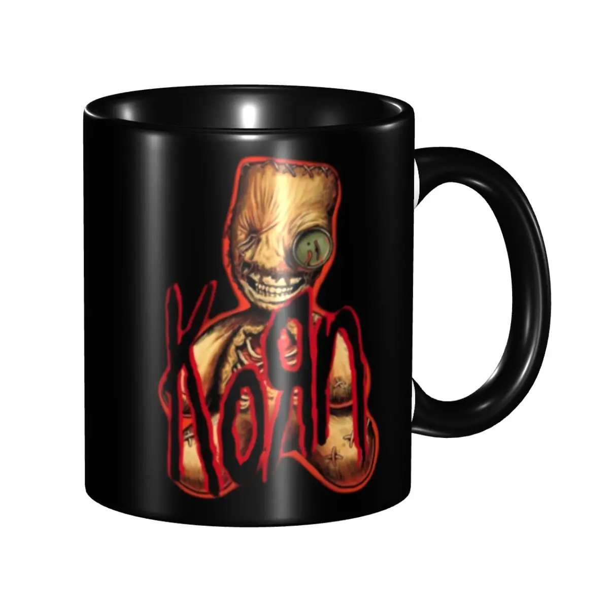 

Customized Metal Rock Band Korns Mug DIY Ceramic Milk Tea Coffee Cups