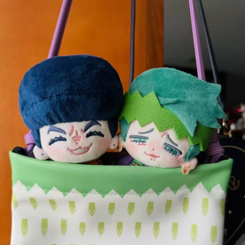 10cm JoJo's Bizarre Adventure Rohan Kishibe Higashikata Josuke Anime Figures Plush Cosplay Dress Up Cotton Doll Toy for Kid Gift